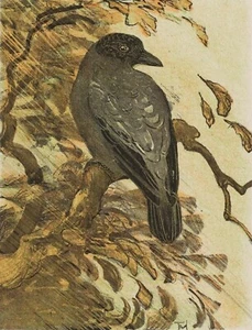 Vintage Inspired Print/Poster Crow - Bird Wall Art Photo Nature Decor - Picture 1 of 4
