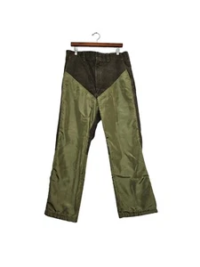 Vintage Duxbak Double Knee Hunting Pants Green Brown Men's 36x30.5 - Picture 1 of 9