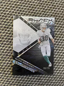 More details for 2022 panini black football mike gesicki silver /75 miami dolphins nfl card