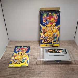 Japanese Super Bomberman 2 Super Famicom CIB Boxed Complete Japan US Seller - Picture 1 of 7