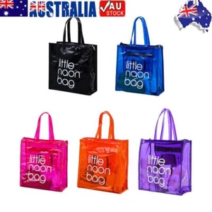 PVC Transparent Handbag Clear Large Capacity Waterproof Shopping Beach Clutches - Picture 1 of 27