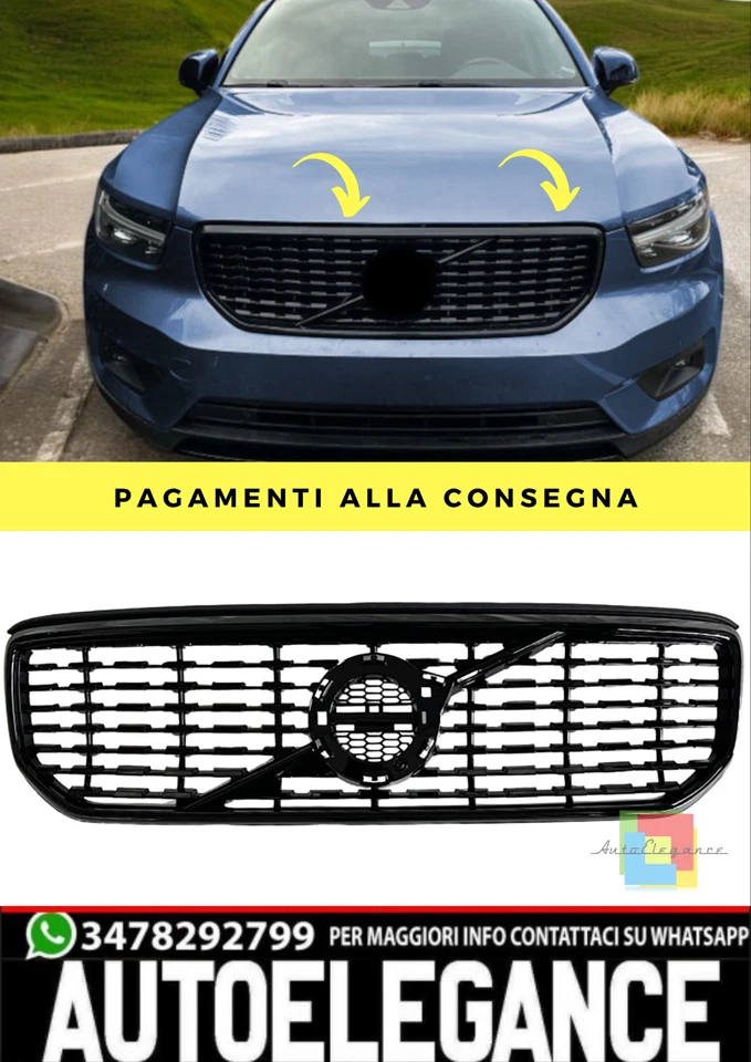 🔥Griglie sportive adatta per Volvo XC40 anno 2017-2022🔥 - Immagine 1 di 4