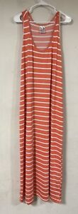 India Boutique Womens Dress 3X,Coral Stripe Coral Tank Summer/swim Cover Up