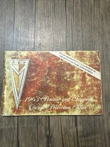 Original 1963 Pontiac Owners Protection Plan Book - Picture 1 of 1