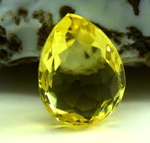 88CT Leamon Quartz Pear Cut Natural Gem. Healing Properties, Good Luck - Picture 1 of 5