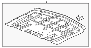 Genuine GM Front Compartment Air Deflector 23329707 - Picture 1 of 3