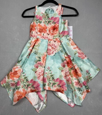 NEW Bonnie Jean Girls Size 7 Floral Sleeveless Dress - Image 1 of 4