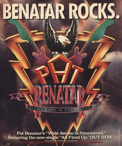 1988 Pat Benatar Promo: Wide Awake Dreamland Vintage Print Ad - Bild 1 von 1