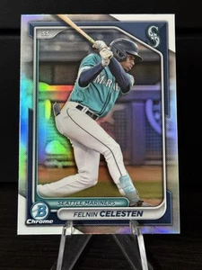 2024 Bowman Draft Felnin Celesten #BDC-76 Refractor Seattle Mariners - Picture 1 of 2