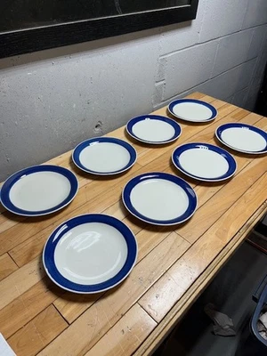 RORSTRAND - Koka - Sweden Blue 8-1/4" Plates - Set of 8 - Nice Condition - Image 1 of 4