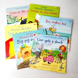Children's Usborne Phonics Readers Book Bundle Lot Paperback Homeschool Learn - Picture 1 of 15