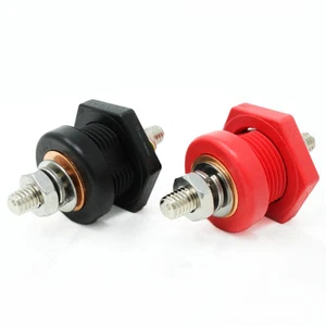 Conectores de mampara de cable de batería de panel pasante con poste de terminal de 3/8" con núcleo de cobre - Imagen 1 de 12