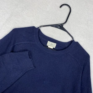 Vintage L.L. Bean Lambswool Pullover Herren XL blau Rundhals klassisch warm Strick - Bild 1 von 6