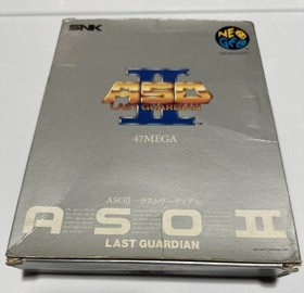Authentic Neo Geo AES  ASO II The Last Guardian ALPHA MISSION 2 CARTON, Tested!