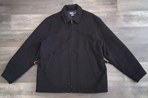Vintage Polo Ralph Lauren Wollmischung Jacke Schwarz Herren Größe L - Bild 1 von 9