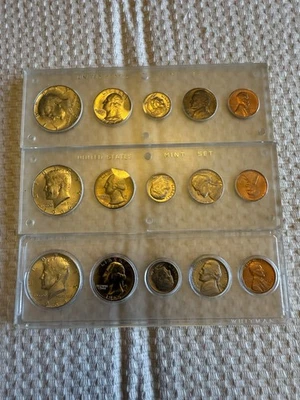 1965 1966 1967 Special Mint Sets SMS (15 Coins) Silver US Mint Sets - Image 1 of 2