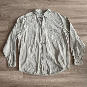Camisa Eddie Bauer Manga Larga Botón Para Hombre Grande Beige Caqui Tostado  - Imagen 1 de 15