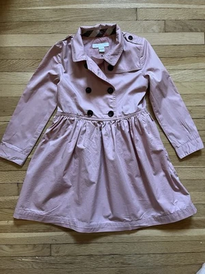 Vestido Burberry 6y rosa estilo trinchera Foto 1 de 4