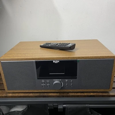 Bush CD DAB FM Alarm Radio Wood Excellent Condition + Remote DC826B - Image 1 of 4