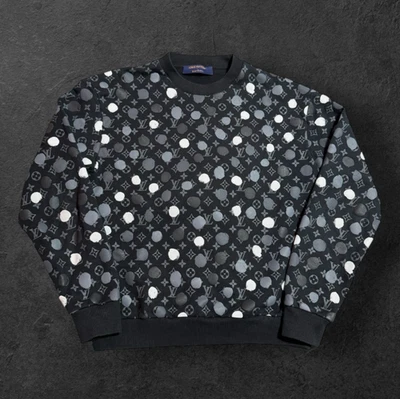Autêntico moletom Louis Vuitton x Yayoi Kusama monograma pontos infinitos tamanho M - Imagem 1 de 4
