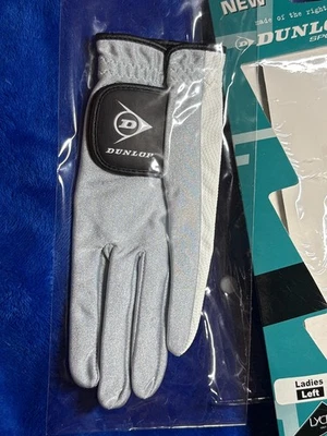 Set of 3 Dunlop LADIES Tru-Fit GOLF LEFT GLOVES Lycra Gray & Black - NOS! - Image 1 of 4