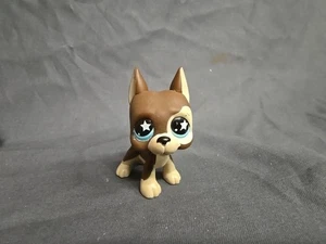 Authentic Littlest Pet Shop #817 Great Dane Dog / Original Hasbro LPS Star Eyes - Picture 1 of 3