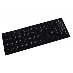 PEGATINA PARA CONVERTIR TECLADO EN IDIOMA INGLÉS NEGRO - Imagen 1 de 3