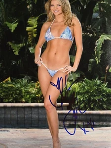 Amber Lancaster Autographed Signed 8x10" Photograph Model Sexy Portrait - Picture 1 of 4