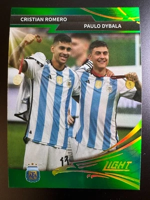 2022 Fansmall Argentina Light Green 099/199 - Cristian Romero & Paulo Dybala - Image 1 of 2