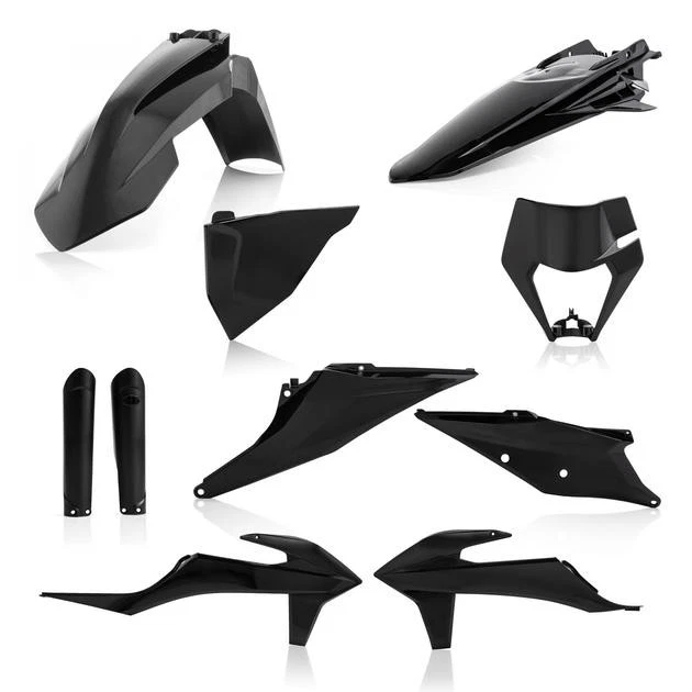 Acerbis Full Plastics Kit Black #2791540001 KTM 500 EXC-F/350 EXC-F/500 XCF-W Foto 1 de 1