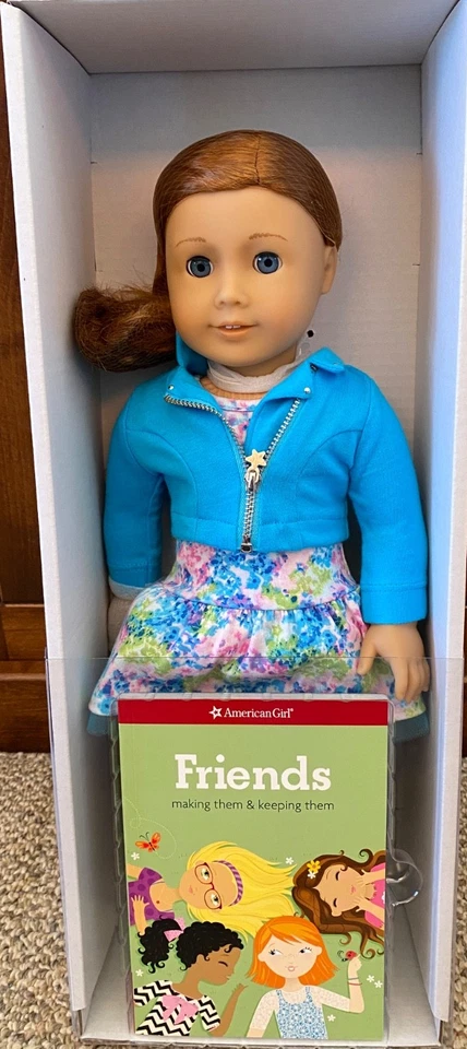 American Girl Doll 65 Truly Me With Book Friends Blue Eyes Red Hair