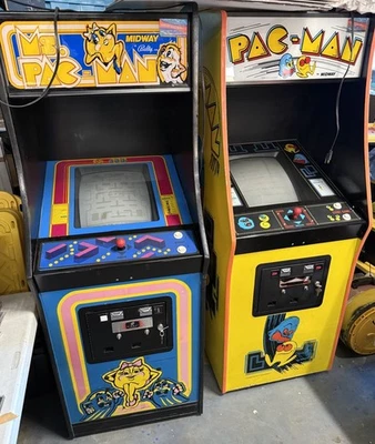 Pac-man & Ms. Arcade Machine by MIDWAY 1980 1981 WORKS GREAT GREAT CONDITION - Image 1 of 3