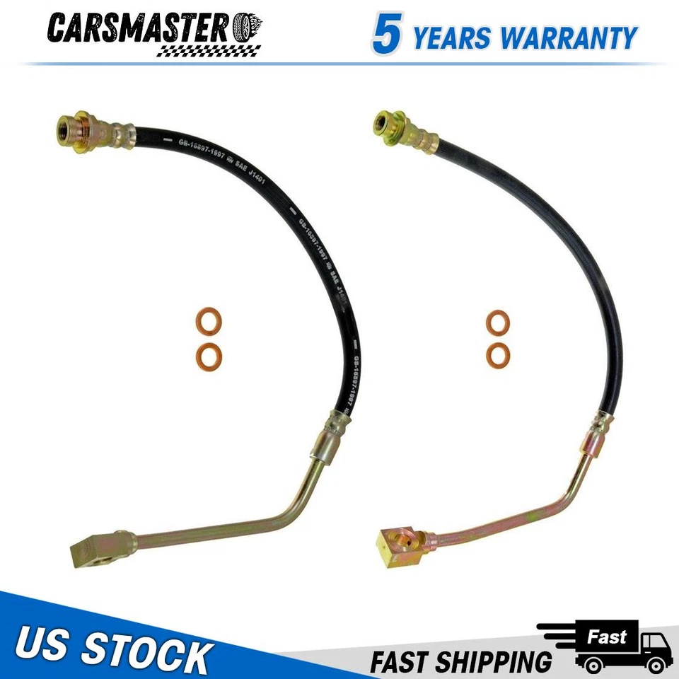 Línea de freno de manguera hidráulica de freno delantero compatible con Chevrolet K1500 1994 1995 1996 1997 Foto 1 de 1