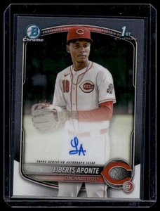 2025 Bowman Chrome Prospect Autograph - CPA-LA Liberts Aponte (1st,AU) - Picture 1 of 2