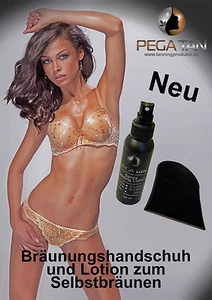 Airbrush / Spray Tanning Handschuh *NEU*+12% DHA Lotion *Neu mit Kokosduft - Bild 1 von 1
