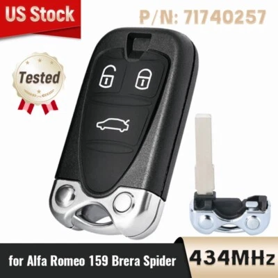 Keyless Remote Key Fob for Alfa Romeo 159 Brera Spider 2005-2011 - ID46 71740257 — 第 1/4 张图片