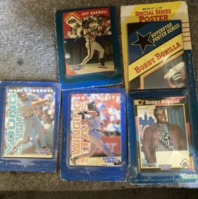 4 Starting Lineup Cards Bonilla (92), Cordova (96), Bagwell (95), Caminiti (96) - Image 1 of 4