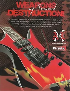AXL USA Bloodsport Series Fire Ax anuncio de guitarra 2007 FireAx impresión de anuncio - Imagen 1 de 3