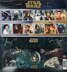 GB QEII 2015 Royal Mail paquete de presentación de sellos conmemorativos no 518 Star Wars - Imagen 1 de 1