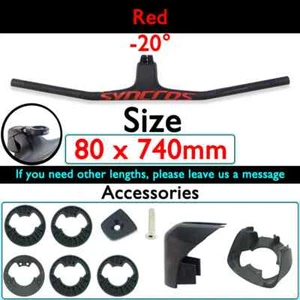 Mountain Bike Full Carbon Fiber Integrated Handlebar with Stem 70/80/90*740mm - Picture 1 of 48