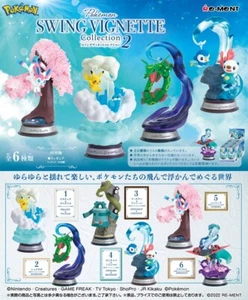 Re-ment Pokemon SWING VIGNETTE Collection 2 6Type Complete Set Miniature Figure - Picture 1 of 10