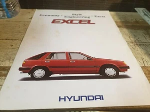 1986 ? HYUNDAI EXCEL Australian Sales Brochure - Foto 1 di 3