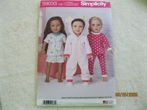 Simplicity S9033  18" doll clothes (O) - Picture 1 of 2