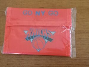 Vintage NY Knicks GO NY GO Neon Orange Velcr Wallet