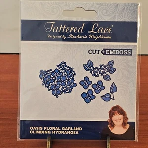 Tattered Lace Oasis Floral Climbing Hydrangea Cut & Emboss Metal Die 468158 - Picture 1 of 9