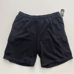 Xersion Herren Sweat Cargo Shorts Gr. XXL schwarz Pull On Kordelzug Quick Dri - Bild 1 von 7