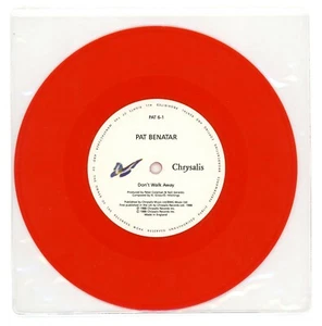 Pat Benatar/Don't Walk Away + 1 (UK/7" Vinyl Record/RED VINYL) - Imagen 1 de 2