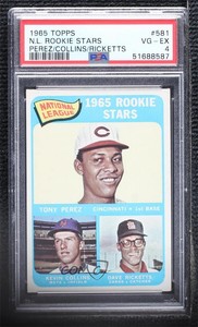 1965 Topps High # Tony Perez Kevin Collins Dave Ricketts PSA 4 Rookie RC HOF