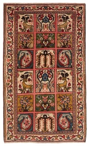 Alfombra persa anudada a mano Sarough 100x62 cm lana Orient Carpet Rug beige - Imagen 1 de 8