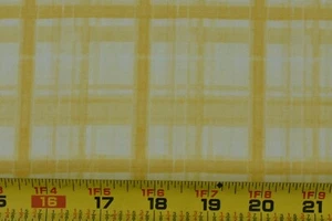 19" Long, Yellow & Gold Plaid Cotton, Moda/Sentimental Studios/"Willa", P4965 - Picture 1 of 6